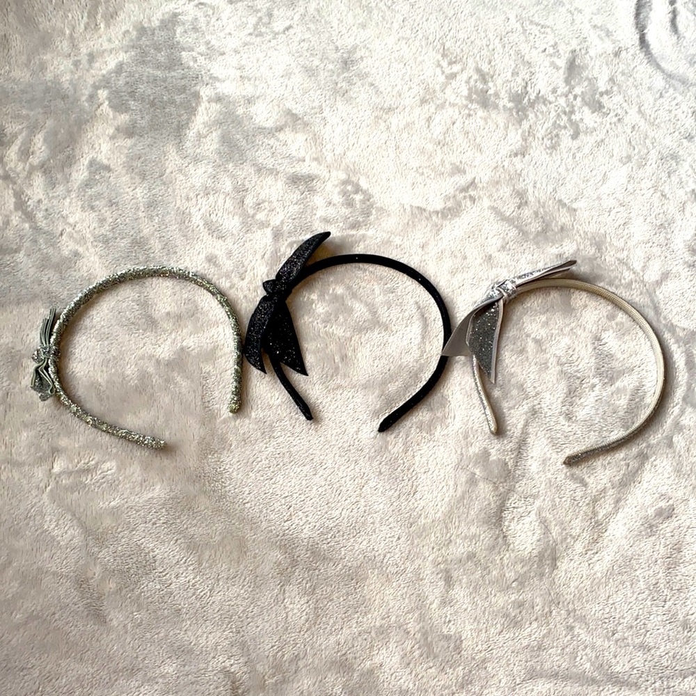 3 pair bow headbands